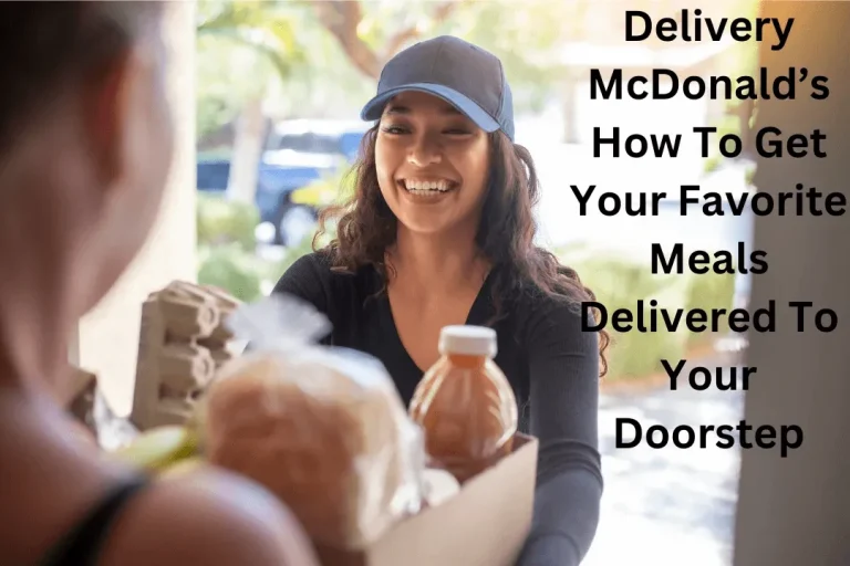 Delivery McDonald’s: