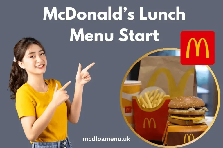 McDonald’s Lunch Menu Start