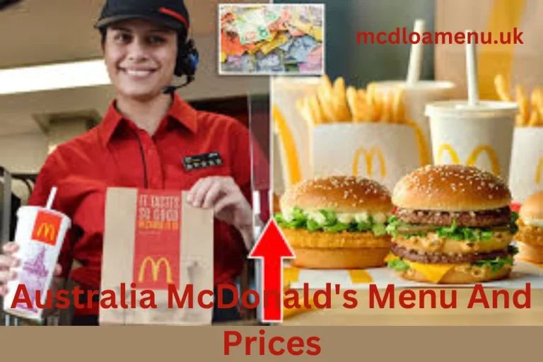 Australia McDonald’s Menu And Prices