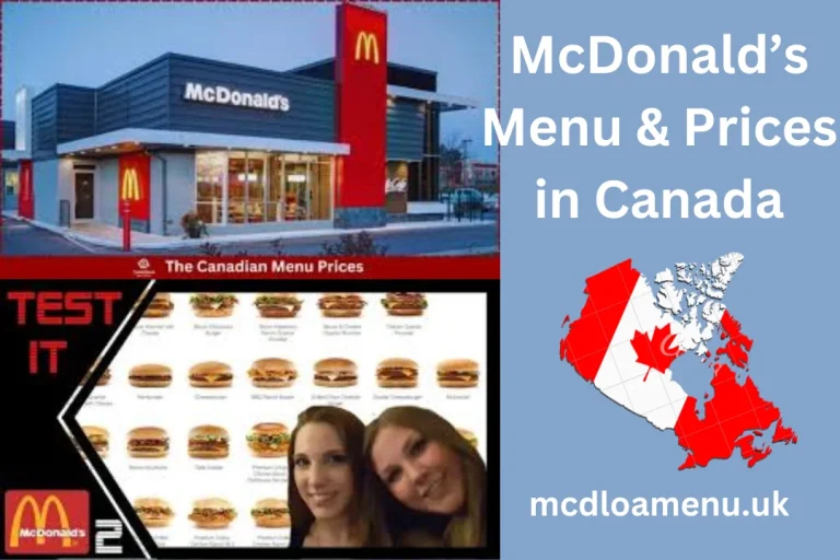 Canada McDonald’s Menu And Prices