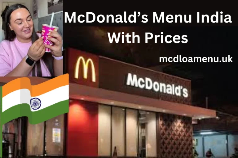 India McDonald’s Menu With Prices