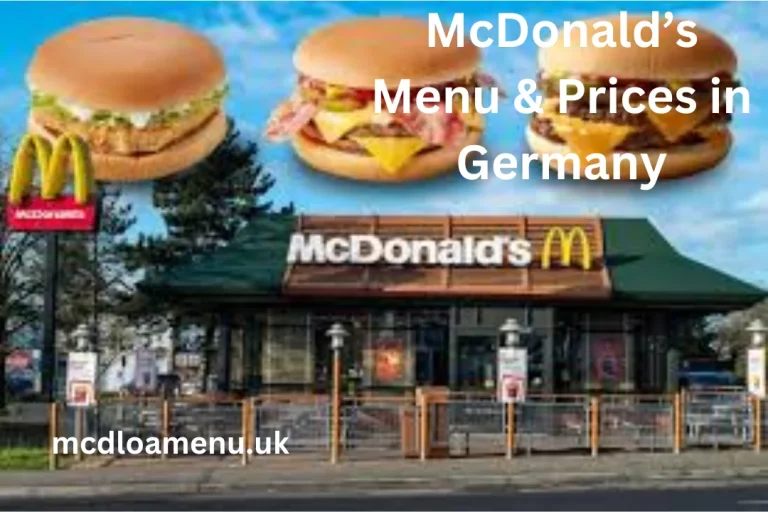 Germany McDonald’s Menu And Prices