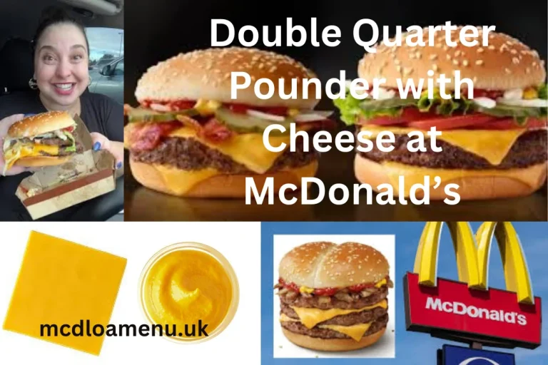 McDonald’s Double Quarter Pounder with Cheese in the UK