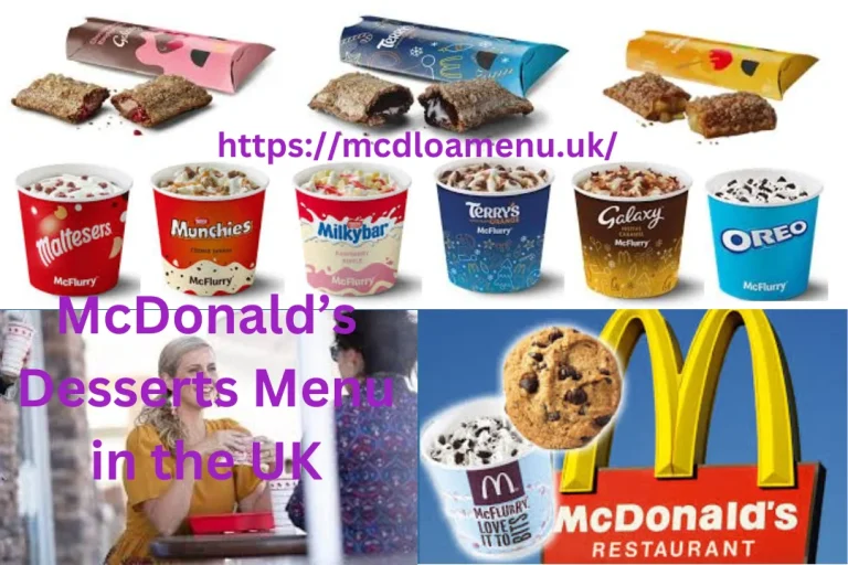 McDonald’s Desserts Menu UK With Prices