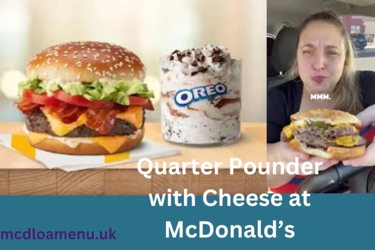 McDonald’s Quarter Pounder with Cheese in the UK