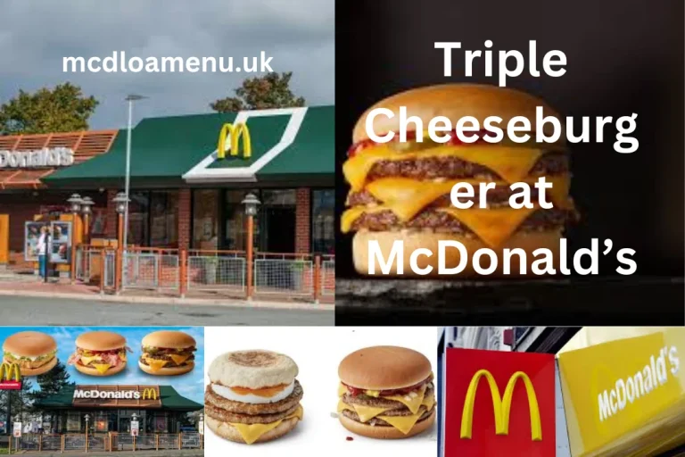 McDonald’s Triple Cheeseburger in the UK