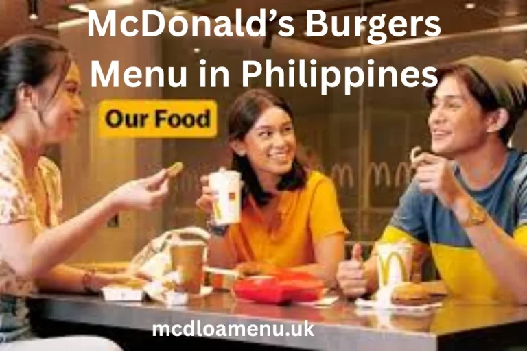 McDonald’s Burgers Menu in Philippines