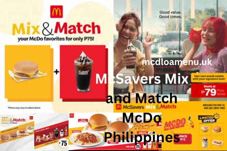 McSavers Mix and Match McDo in the Philippines