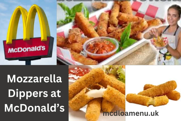 McDonald’s Mozzarella Dippers in the UK